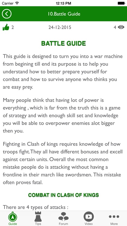 Guide for Clash of Kings with Tips, Forum & More