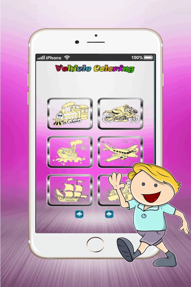 Best Games Education Veihicle Coloring Pages : Learn draw and paint For Kids !Fun screenshot 2