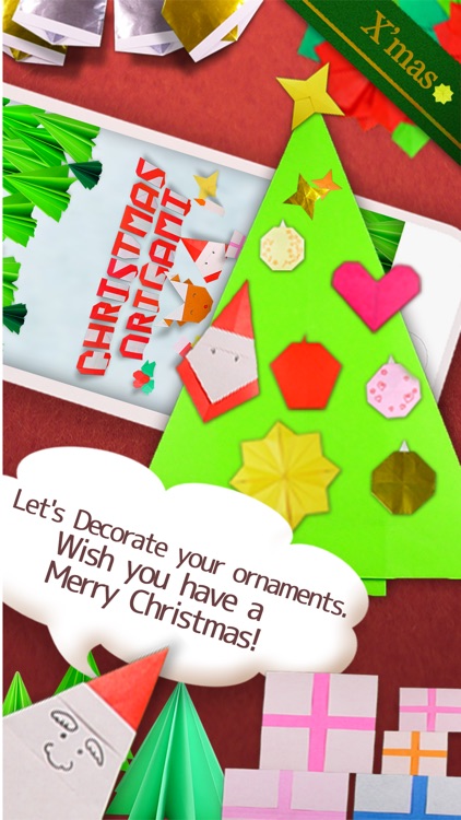 Christmas Origami Free for iPhone screenshot-3