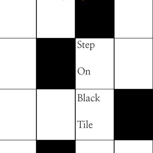 Step on black tile iOS App