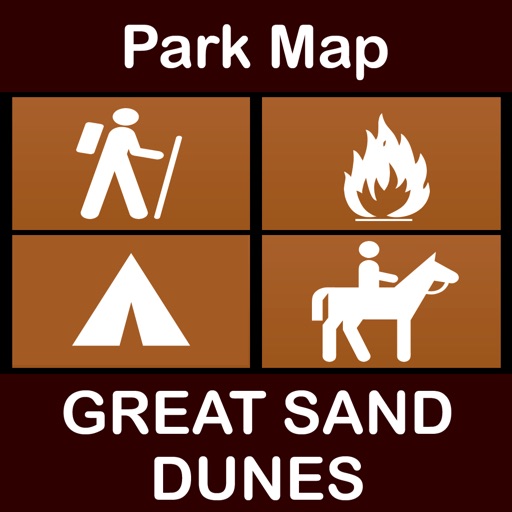 Great Sand Dunes National Park : GPS Hiking Offline Map Navigator icon