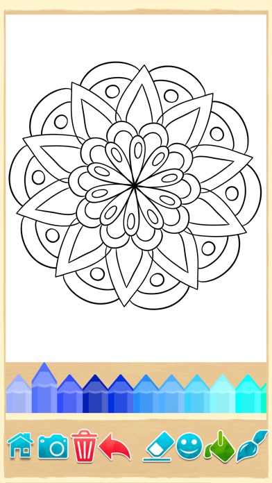 Mandala Coloring Pages Game By 2 Monkeys IOS United Kingdom