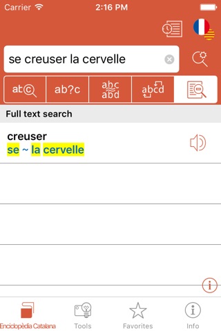 Pocket Catalan-French French-Catalan Dictionary from Enciclopèdia Catalana screenshot 2