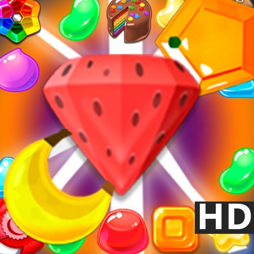 Sweet Fruit Garden Farm : Match-3 Candy Puzzle Icon