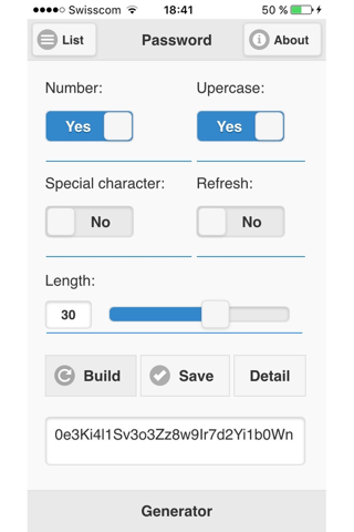 Safeness Password Generator screenshot 2