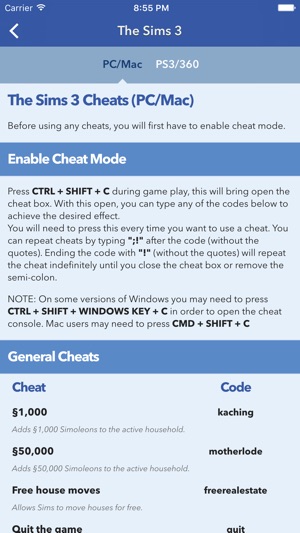 Sims 4 Ps4 Cheats List - change comin