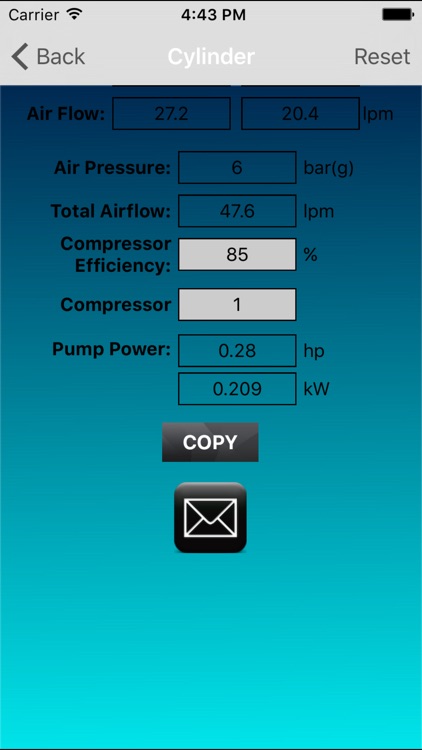 Pneumatic Cylinder Calculator screenshot-4