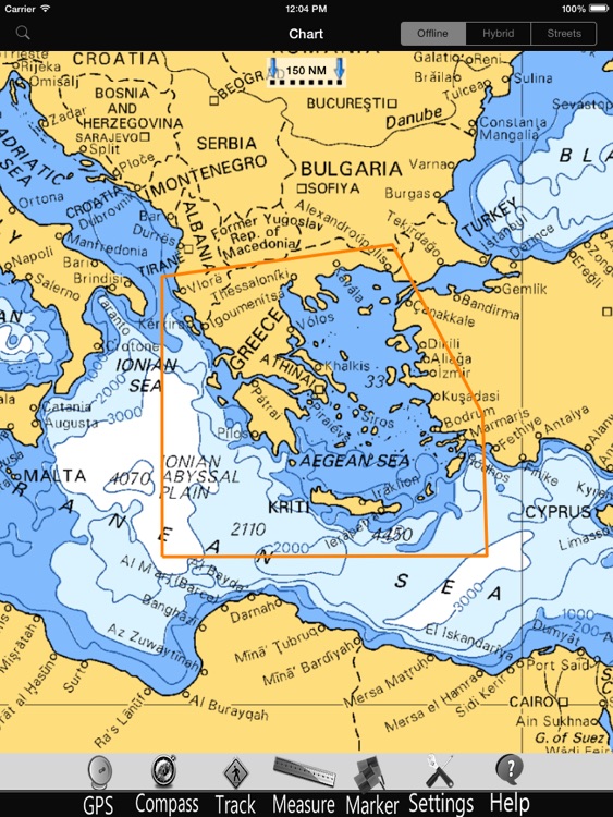 Greece GPS Nautical Charts Pro screenshot-4