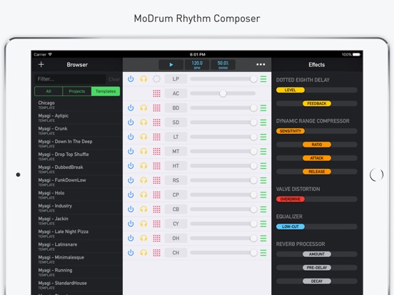 MoDrum - Synthesis-based Drum Machine Screenshots