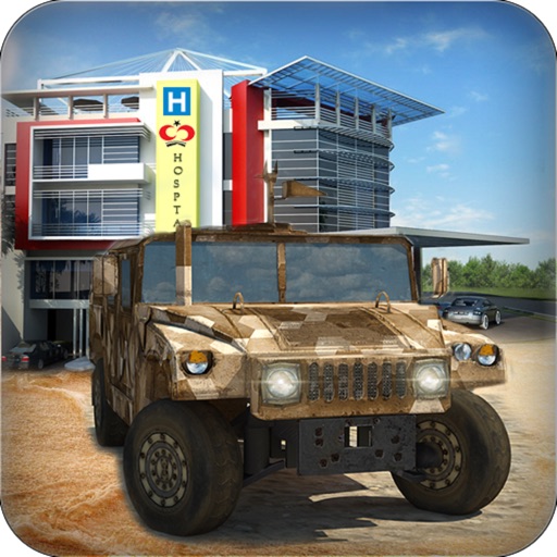 Army Base Rescue Mission - Transport the injured soldiers to the nearest Hospital in the Military Truck. iOS App