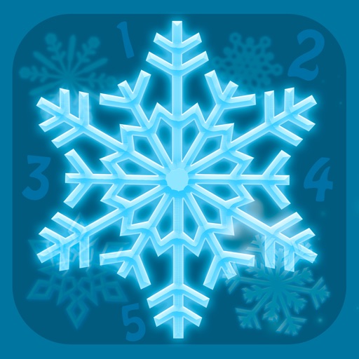 Counting Crystal Snow Flakes Icon