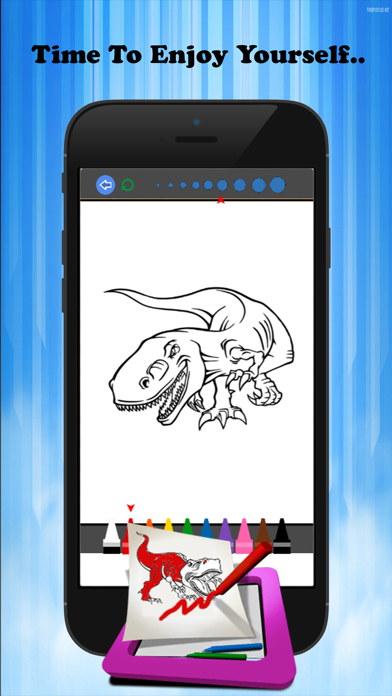 Dinosaur Peinture et Coloring Book - Jeux gratuits pour Kids LearningCapture d'écran de 2