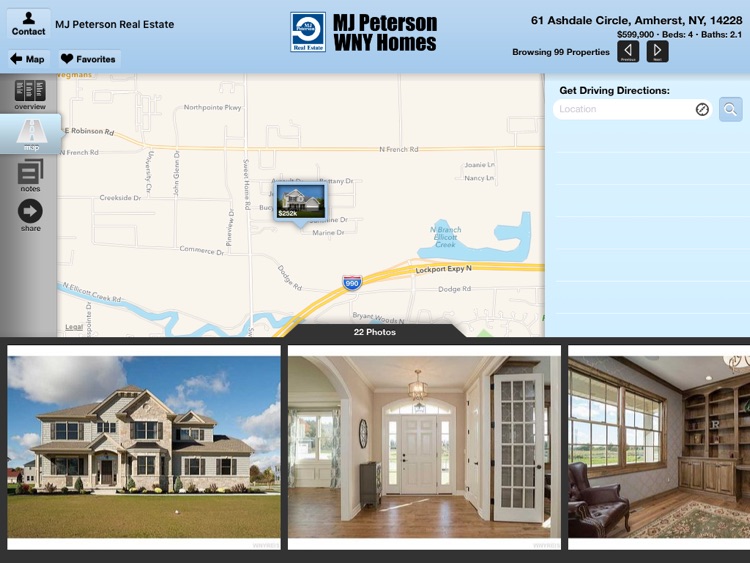 MJ Peterson - WNY Homes for iPad