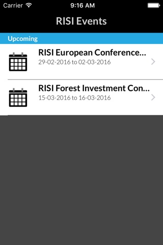 RISI Events screenshot 2