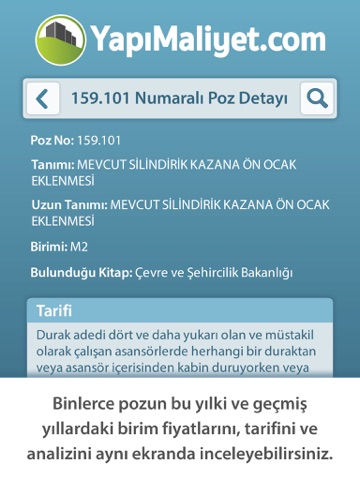 YapıMaliyet Tablet screenshot 3