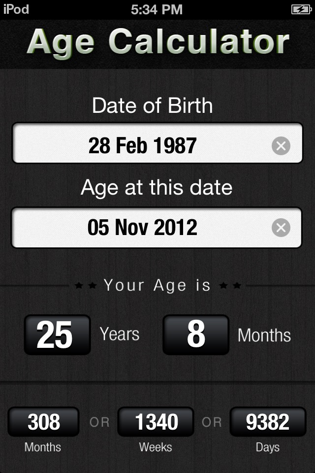 Smart Age Calculator screenshot 3