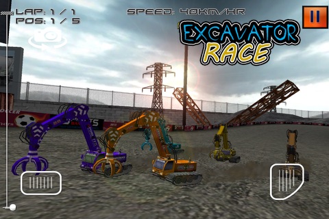 Excavator Race - 3D Heavy Duty Crane Racing Game screenshot 4