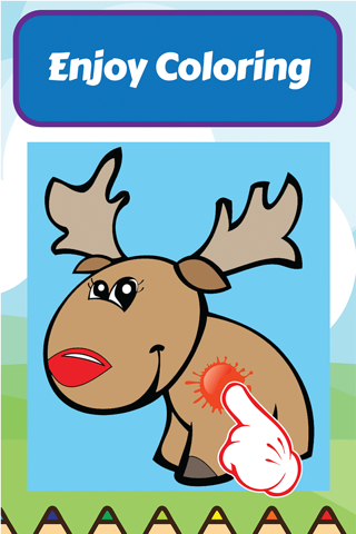 Coloring My Cute Zoo Animals for Preschool boy and girl screenshot 3