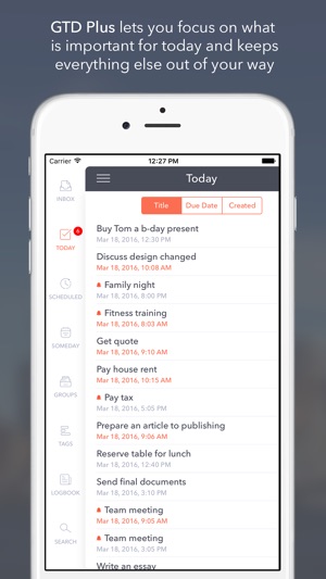 GTD Plus – to do and task list