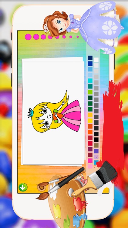 Princess Coloring Book -  All In 1 Fairy Tail Draw, Paint And Color Games Hd For Good Kid screenshot-4