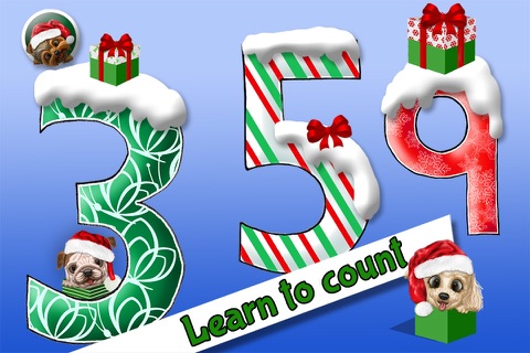 Fun Math Puppy Dogs 123 – Learn to Count & Write Numbers - Christmas Holiday Edition screenshot 3
