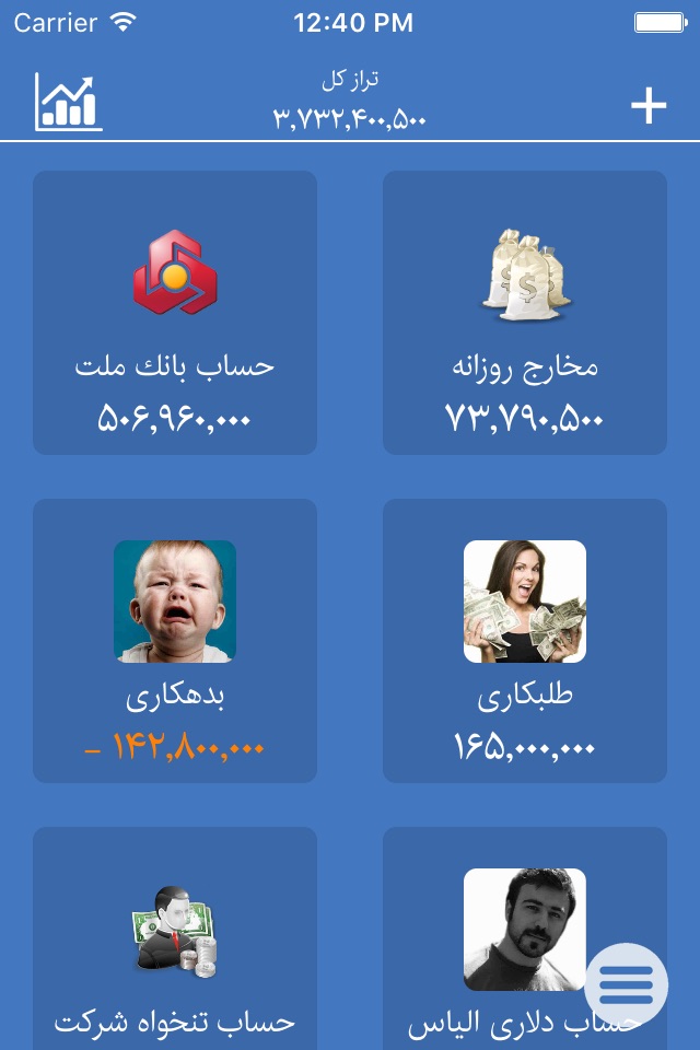 Ghollak Free ( نسخه رایگان قلک ، مدیریت مالی ) screenshot 2