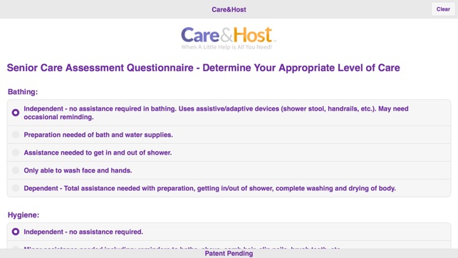 Care&Host Assessment Survey(圖1)-速報App