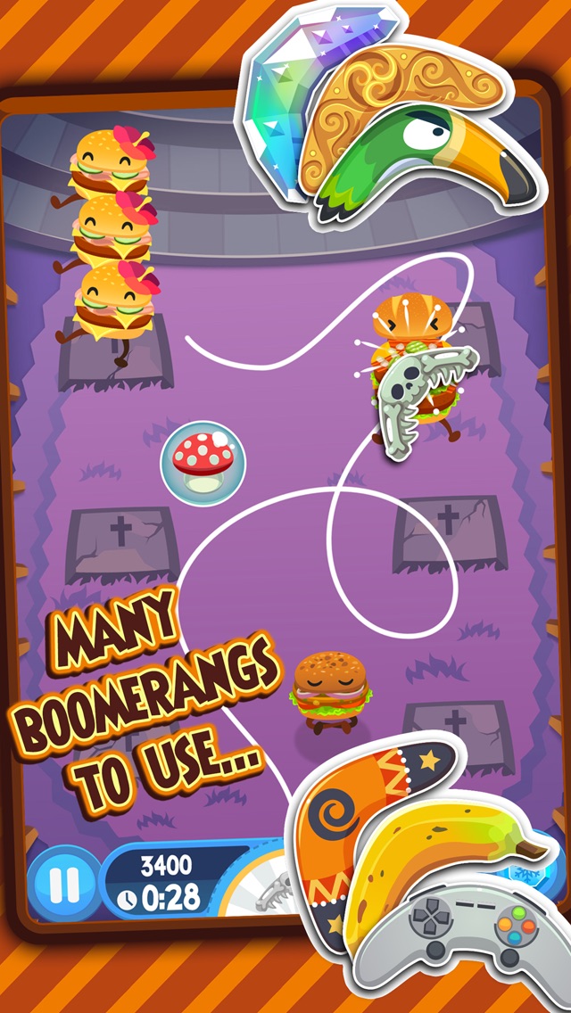 Burgerang - Combat Hordes of Crazy Burgers 1.4.2 IOS -