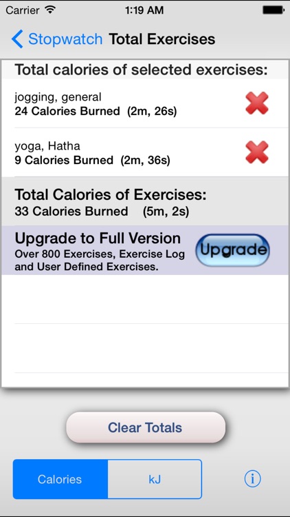 Exercise Calorie Stopwatch - Calculator/Timer for the Calories Burned With Exercise screenshot-4