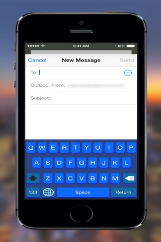 Color Keyboard - Blue Keyboard Skin ( Custom Keyboard System Wide For All Your Apps) screenshot 2