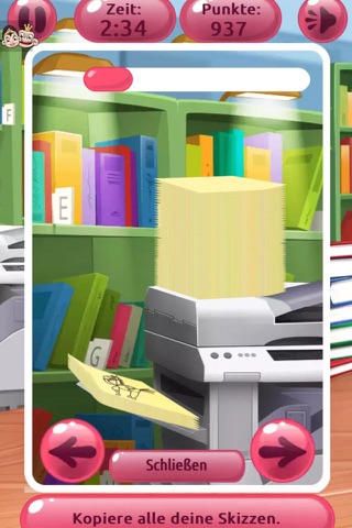Slacking Library with Lucy: Play a fun & free Kids Games App for Girls screenshot 4