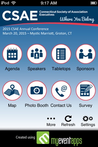 CSAE Annual Conference screenshot 2