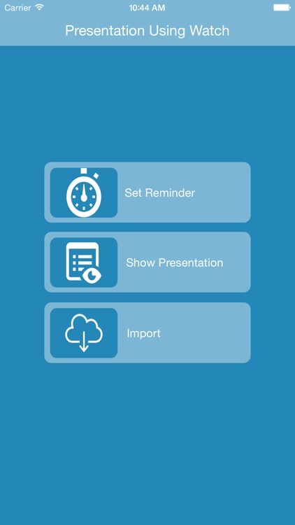 Presentation Using Watch