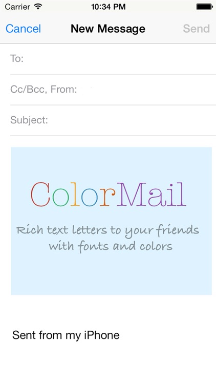 Color Mail: clean email editor screenshot-4
