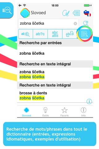 French <-> Slovenian Slovoed Compact talking dictionary screenshot 2