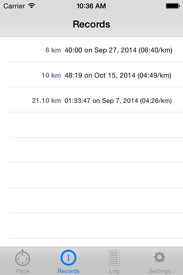 PaceTrack Pace Calculator screenshot 3