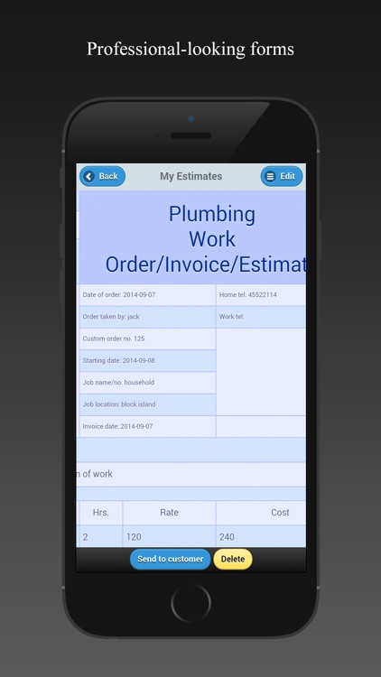 Plumbing Estimates