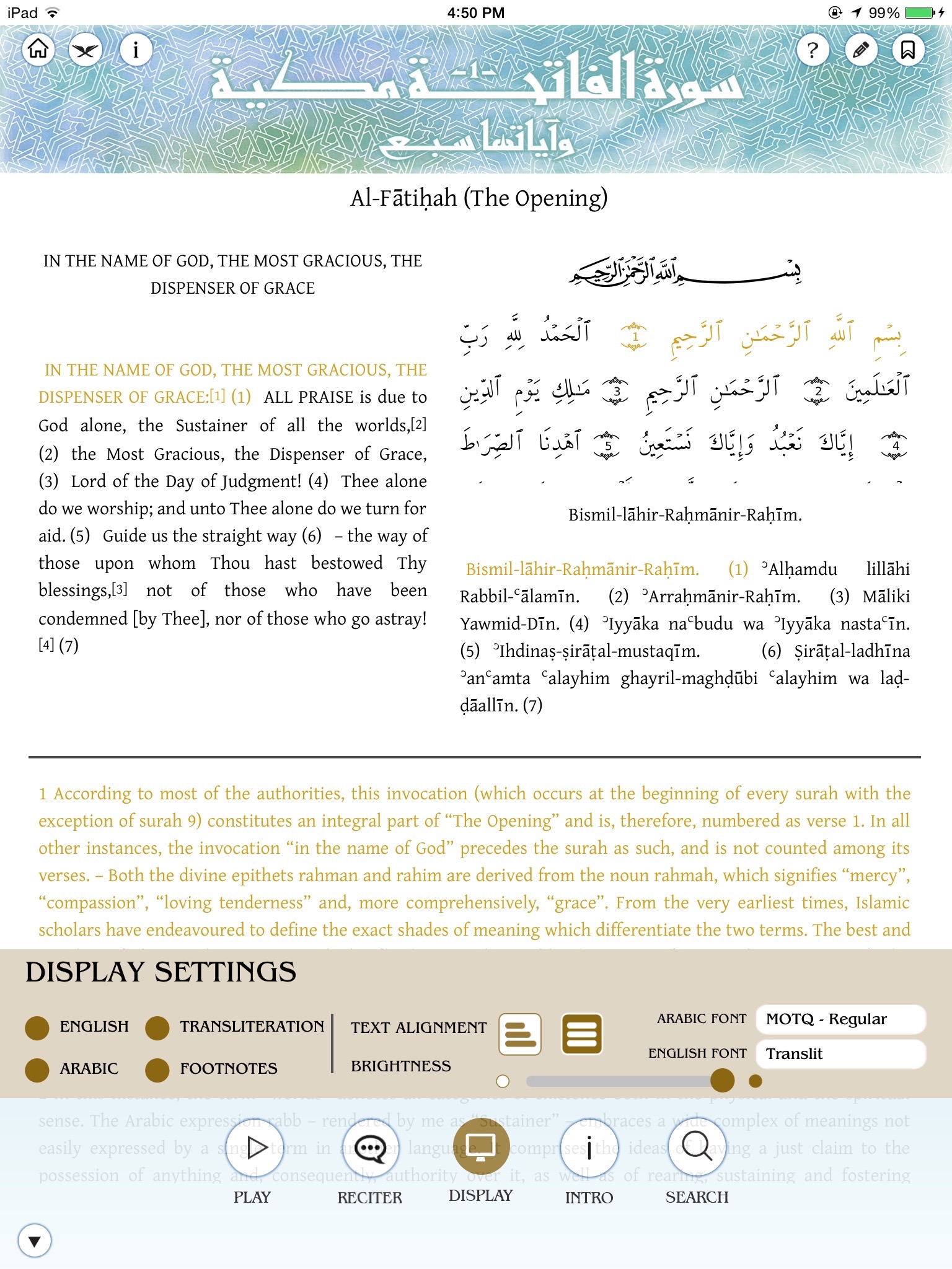 Message of the Quran Lite- Muhammad Asad's monumental translation and commentary screenshot 4