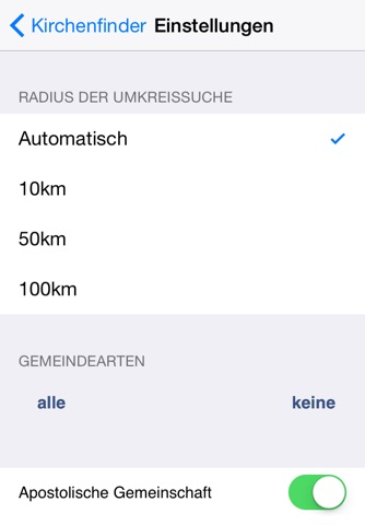 Kirchenfinder screenshot 4
