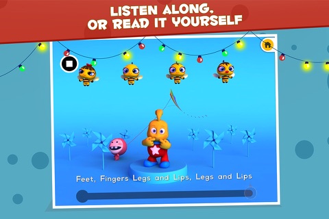 Heads, Shoulders, Knees & Toes - TopIQ Sing Along Rhyme for Children in Preschool to Kindergarten FREE screenshot 4