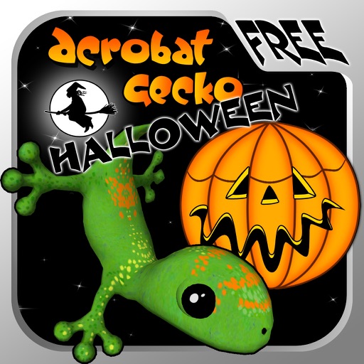 Acrobat Gecko Halloween Free Icon