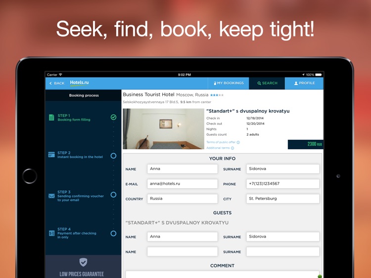 Hotels.ru for iPad - Book hotels around the world without prepayment or fees! screenshot-3