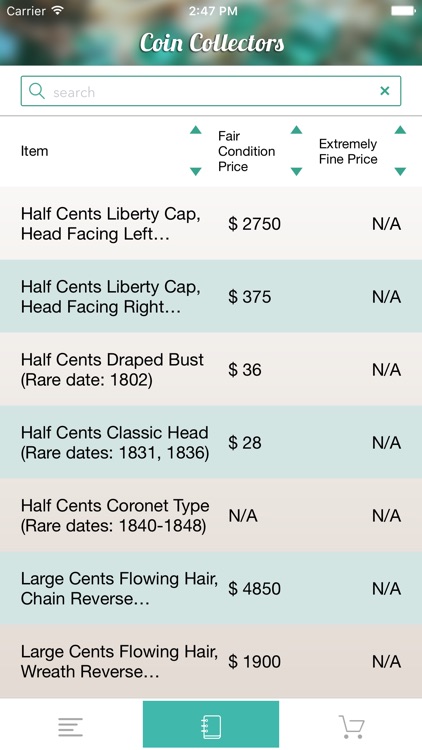 Coins - A Price Catalog for Coin Collectors