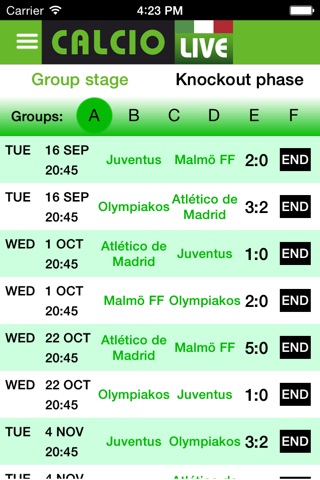 Calcio Live screenshot 2