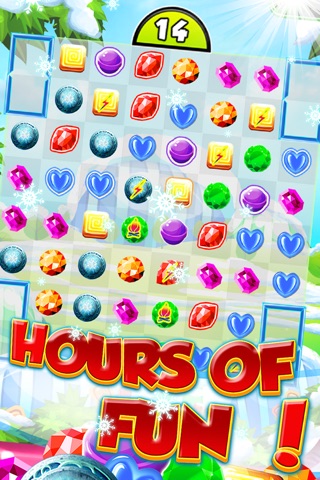 Freezin Ice Match-3 - fun candy puzzle game for jewel mania'cs free screenshot 4
