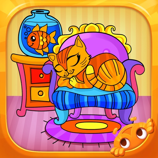 Kitties - Living Coloring Icon