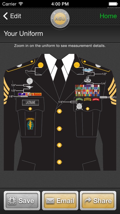 iUniform ASU - Builds Your Army Service Uniform