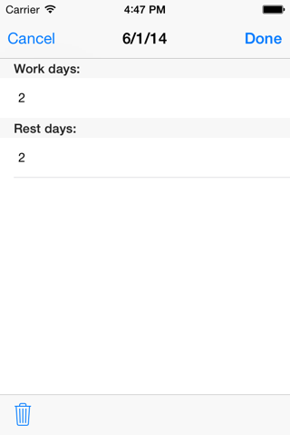 Workdays Calendar screenshot 4