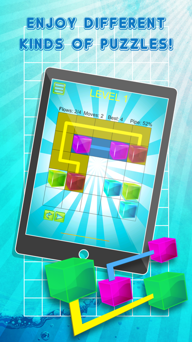 Jelly Cube Pipe Link Match screenshot 1