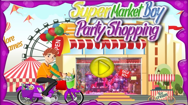 Supermarket Boy Party Shopping - A crazy